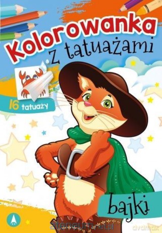 Kolorowanka z tatuażami. Bajki [KSIĄŻKA]