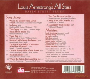 Armstrong, Louis All Stars (T. Young, E. Hall, B. Kyle, D. Jones, B. Deems, V. Middleton, S. Gersh, D. Barcelona): Basin Street Blues (24BIT) [CD]