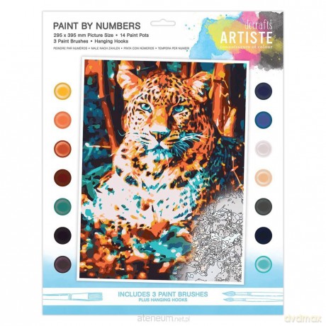 Malowanie po numerach - Leopard