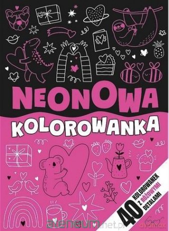 Neonowa kolorowanka różowa [KSIĄŻKA]