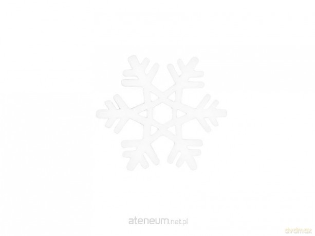 Śnieżynka biała dekoracja drewniana 4cm 12szt