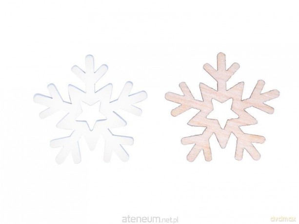 Śnieżynka dekoracja 3cm 12szt