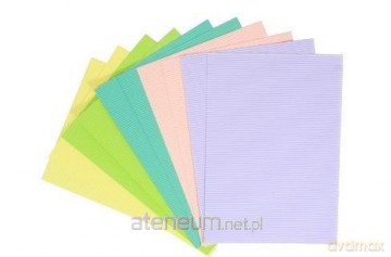 Tektura A4 falista pastelowa 10szt