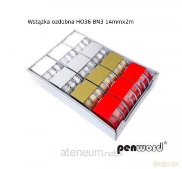 Wstążka ozdobna BN 15mmx2m 3szt (12kpl)