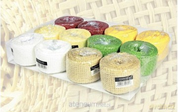 Wstążka ozdobna rafia 35mmx3m (12szt)