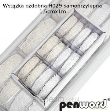 Wstążka ozdobna samoprzylepna 15mmx1m (12szt)