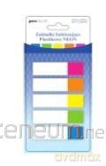 Zakładki indeksujące neon 2x45mm 5x25szt plastik