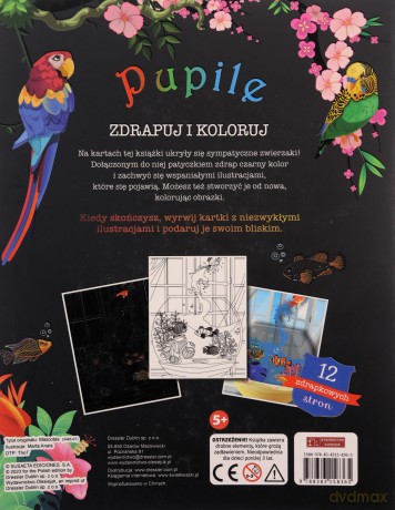 Zdrapuj i koloruj. Pupile [KSIĄŻKA]