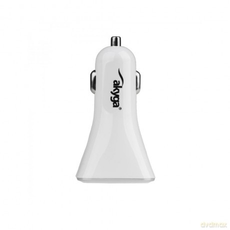 Akyga ładowarka samochodowa Quick Charge AK-CH-08 2x USB 3A biała 12V