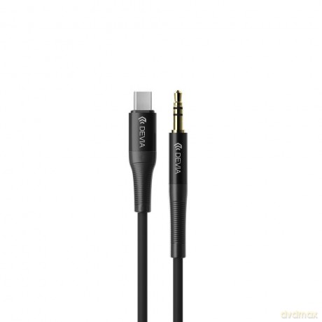 Devia kabel audio Ipure jack 3,5 mm - USB-C 1,0 m czarny