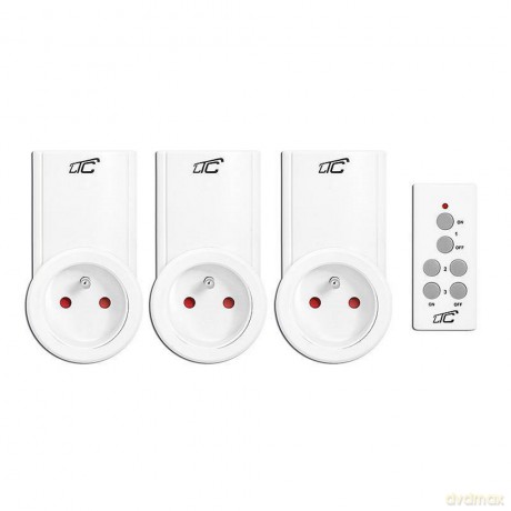 Gniazdo sieciowe sterowane pilotem x3 LTC
