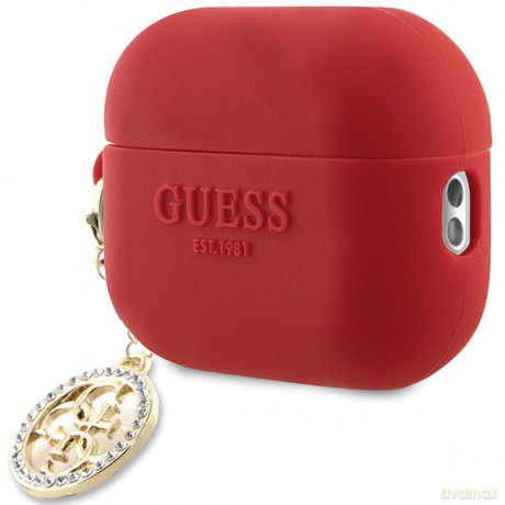 Guess etui do AirPods Pro 2 GUAP23DSLGHDF fuksja Silicone W/4G Diamond Charm