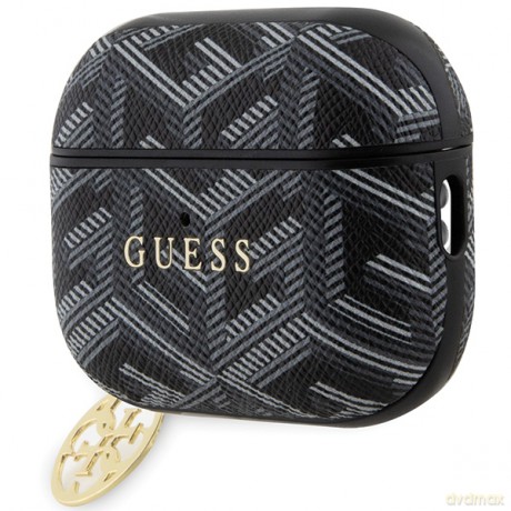 Guess etui do AirPods Pro 2 GUAP2PGCE4CK czarne Gcube Classic Gold Logo W/Charm