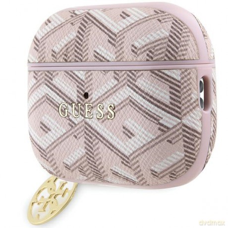 Guess etui do AirPods Pro 2 GUAP2PGCE4CP różowe Gcube Classic Gold Logo W/Charm