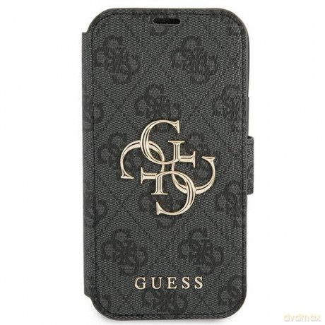 Guess etui do iPhone 13 Pro Max 6,7" GUBKP13X4GMGGR szary book case 4G Big Metal Logo