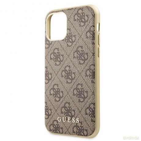 Guess nakładka do iPhone 11 GUHCN61G4GB brązowy hard case 4G Collection