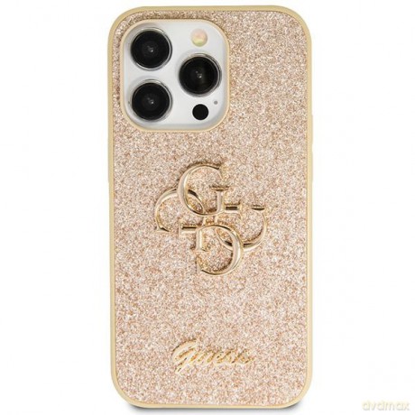 Guess nakładka do iPhone 11 GUHCN61HG4SGD złota HC Fixed Glitter Big 4G