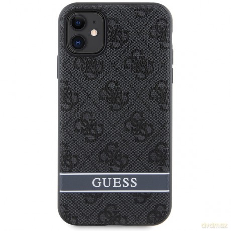 Guess nakładka do iPhone 11 GUHCN61P4SNK szara HC 4G Stripe