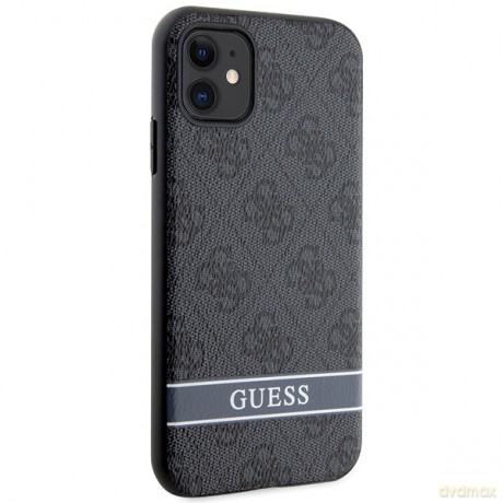 Guess nakładka do iPhone 11 GUHCN61P4SNK szara HC 4G Stripe