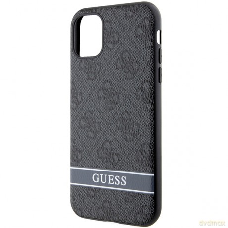 Guess nakładka do iPhone 11 GUHCN61P4SNK szara HC 4G Stripe