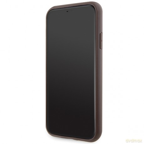 Guess nakładka do iPhone 11 GUHCN61P4SNW brązowa HC 4G Stripe