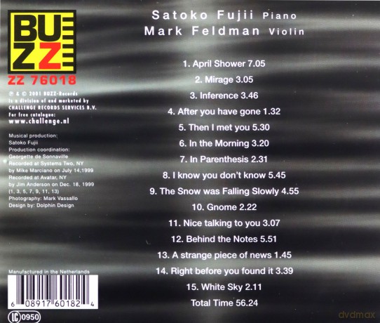 Fujii, Satoko with Mark Feldman: April Shower [CD]