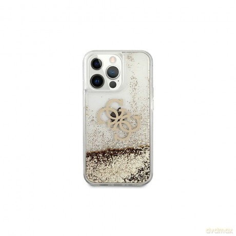 Guess nakładka do iPhone 13 Pro Max 6,7" GUHCP13XLG4GGO złota hard case 4G Big Liquid Glitter