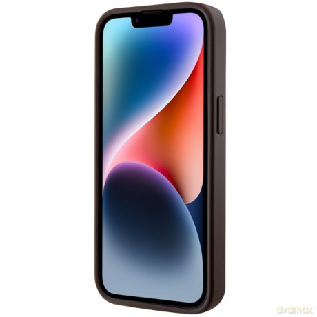 Guess nakładka do iPhone 14 6,1" GUHMP14SHGCFSEW brązowa hardcase Magsafe Gcube PU Stripes