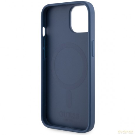 Guess nakładka do iPhone 14 6,1" GUHMP14SP4RPSB niebieska hardcase Magsafe 4G Printed Stripes