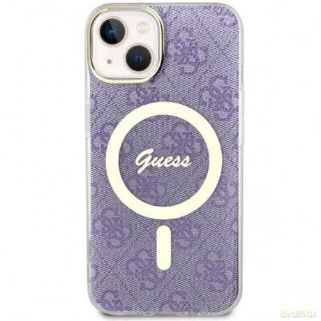 Guess nakładka do iPhone 14 Plus 6,7" GUHMP14MH4STU purpurowa hard case 4G MagSafe