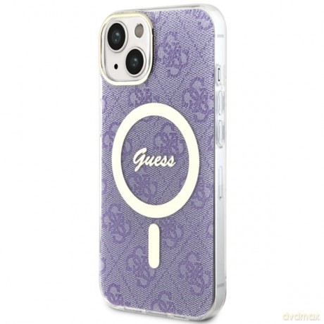 Guess nakładka do iPhone 14 Plus 6,7" GUHMP14MH4STU purpurowa hard case 4G MagSafe