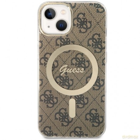 Guess nakładka do iPhone 14 Plus 6,7" GUHMP14MH4STW brązowa hardcase Magsafe IML 4G