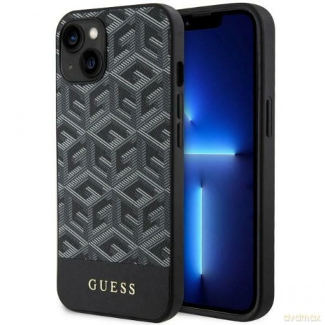 Guess nakładka do iPhone 14 Plus 6,7" GUHMP14MHGCFSEK czarna hard case GCube Stripes MagSafe