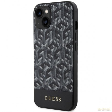 Guess nakładka do iPhone 14 Plus 6,7" GUHMP14MHGCFSEK czarna hard case GCube Stripes MagSafe