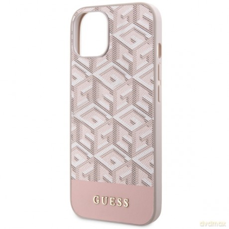 Guess nakładka do iPhone 14 Plus 6,7" GUHMP14MHGCFSEP różowa hard case GCube Stripes MagSafe