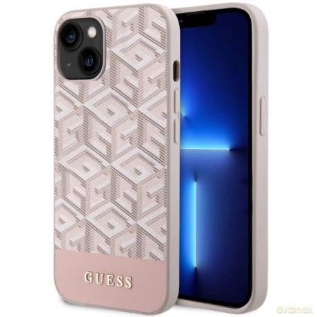 Guess nakładka do iPhone 14 Plus 6,7" GUHMP14MHGCFSEP różowa hard case GCube Stripes MagSafe