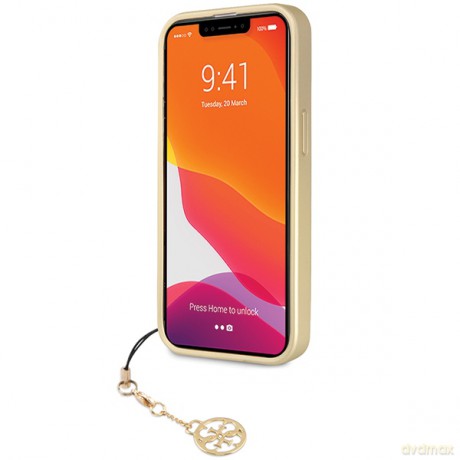 Guess nakładka do iPhone 14 Pro 6,1" GUHCP14LGF4GGR szara HC PU 4G Charm