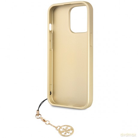 Guess nakładka do iPhone 14 Pro 6,1" GUHCP14LGF4GGR szara HC PU 4G Charm