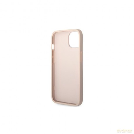 Guess nakładka do iPhone 14 Pro Max 6,7" GUHCP14X4GMGPI różowa PU Leather 4G Big Metal Logo