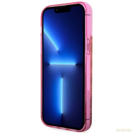 Guess nakładka do iPhone 14 Pro Max 6,7" GUHCP14XLC4PSGP różowa hardcase Liquid Glitter 4G Translucent
