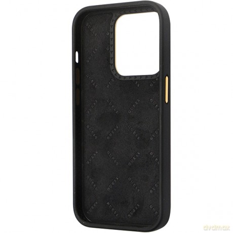 Guess nakładka do iPhone 14 Pro Max 6,7" GUHCP14XM4DGPK czarna HC Silicone Logo Strass 4G