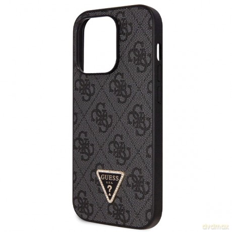 Guess nakładka do iPhone 14 Pro Max 6,7" GUHCP14XP4TDSCPK czarna HC PU Leather Metal Logo Strass Crossbody