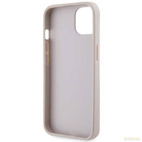 Guess nakładka do iPhone 14 Pro Max 6,7" GUHCP14XP4TDSCPP różowa HC PU Leather Metal Logo Strass Crossbody