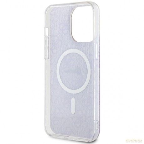 Guess nakładka do iPhone 14 Pro Max 6,7" GUHMP14XH4STU purpurowa hard case 4G MagSafe