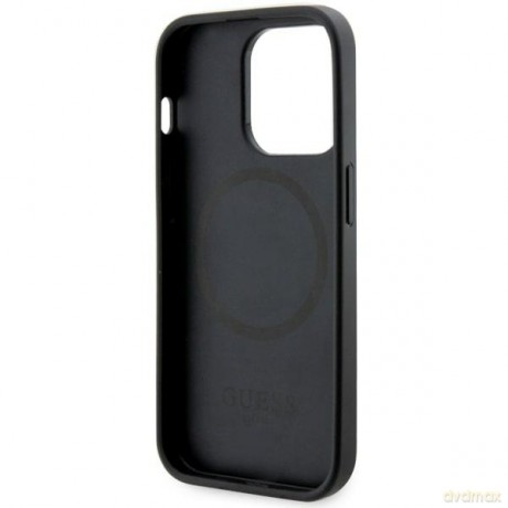 Guess nakładka do iPhone 14 Pro Max 6,7" GUHMP14XHGCFSEK czarna hard case GCube Stripes MagSafe