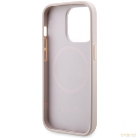 Guess nakładka do iPhone 14 Pro Max 6,7" GUHMP14XP4RPSP pink harcase Magsafe 4G Printed Stripes
