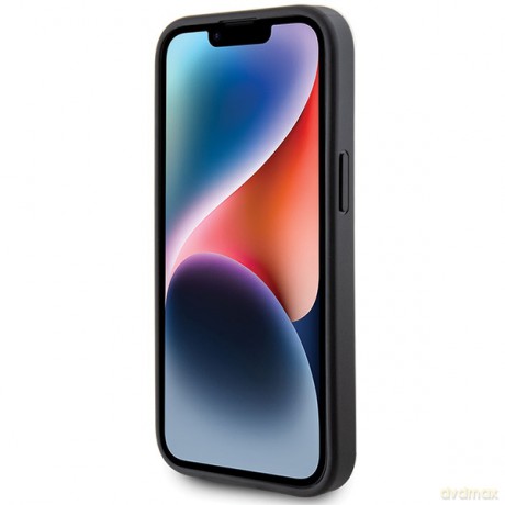 Guess nakładka do iPhone 15 6,1" GUHCP15SG4GFGR szara HC PU 4G Metal Logo