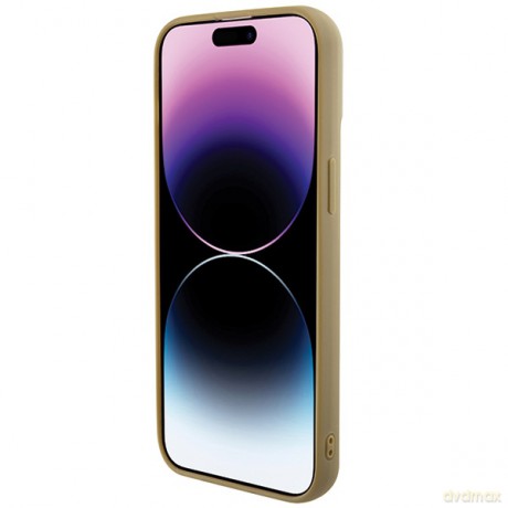 Guess nakładka do iPhone 15 6,1" GUHCP15SPMSDGSD złota HC PU Disco Script Metal