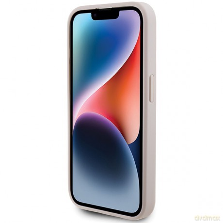 Guess nakładka do iPhone 15 Pro 6,1" GUHCP15LG4GFPI różowe HC PU 4G Metal Logo