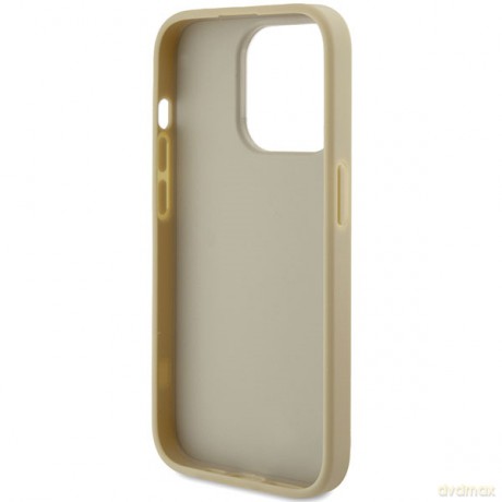 Guess nakładka do iPhone 15 Pro 6,1" GUHCP15LHG4SGD złota HC Fixed Glitter Big 4G